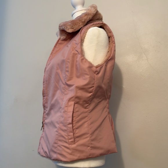 LIZ CLAIBORNE mars puffer vest with faux fur (23G9C57) - Picture 2 of 15